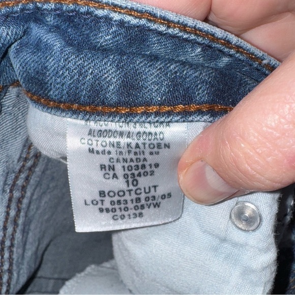 Harley-Davidson Ladies Classic Blue Denim Bootcut Jeans Size 10 - Picture 7 of 9